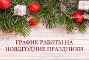 С наступающим Новым годом! График работы.